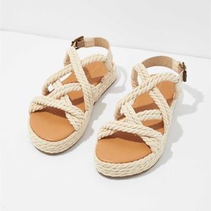 NWT Rope Espadrille Sandals